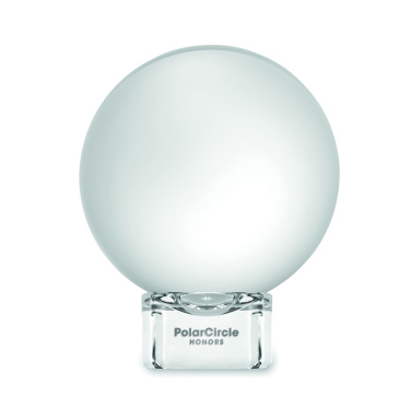 Logo trade promotional products image of: Glass round award