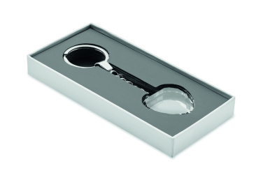 Logo trade promotional merchandise image of: Glass heart award key ring