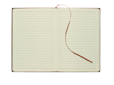 Logo trade promotional merchandise image of: A5 notebook in smokey PU
