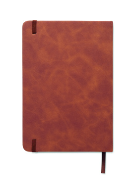 Logo trade corporate gifts picture of: A5 smokey PU notebook