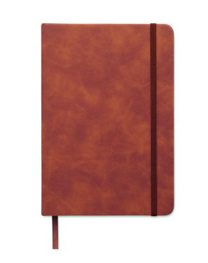 Logo trade promotional giveaway photo of: A5 smokey PU notebook