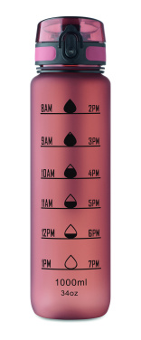 Logo trade promotional products image of: Sports water bottle RPET 1L