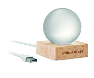 Logo trade promotional merchandise picture of: LED glass ball
