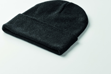 Logo trade promotional gifts picture of: Knitted beanie with cuff