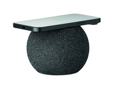 Logo trade corporate gifts picture of: 15W wireless charger speaker