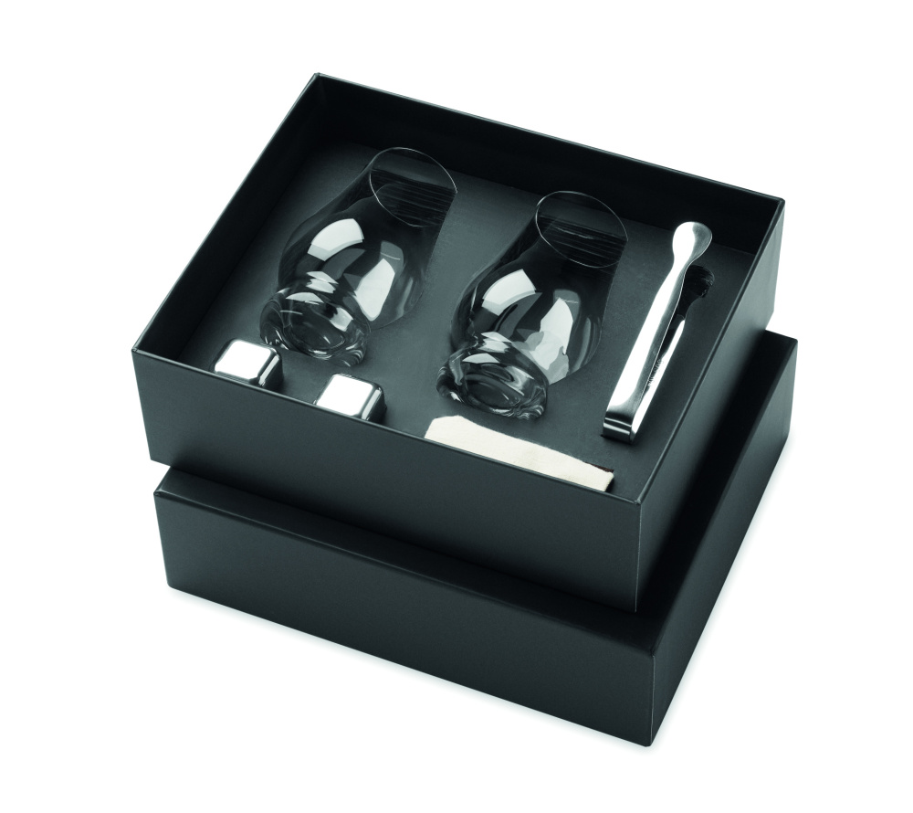 Logo trade promotional products image of: Set of whisky tasting glasses