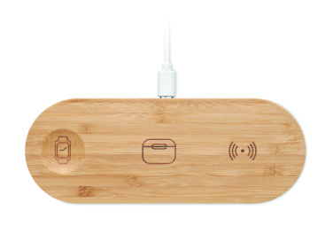 Logotrade promotional giveaway image of: 3 in 1 15W wireless charger