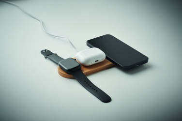 Logo trade promotional merchandise photo of: 3 in 1 15W wireless charger