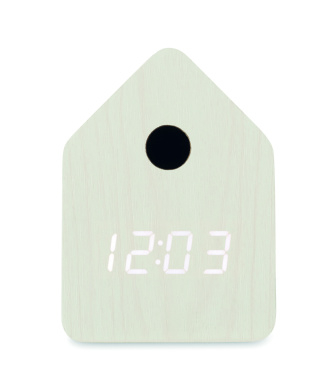 Logo trade promotional merchandise picture of: MDF cuckoo alarm clock