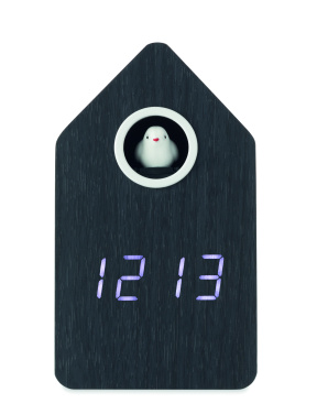 Logo trade promotional merchandise photo of: MDF cuckoo alarm clock