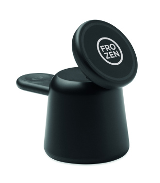 Logotrade promotional merchandise image of: 3 in 1 wireless charger 15W