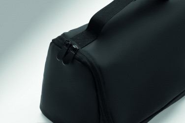 Logo trade promotional giveaways image of: Cosmetic hanging bag in PU