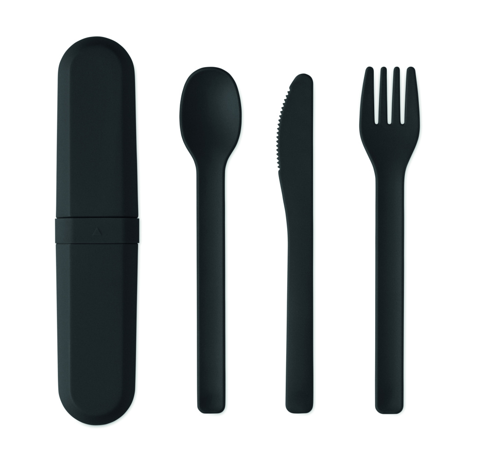Logotrade promotional giveaways photo of: Cutlery set and case in PLA