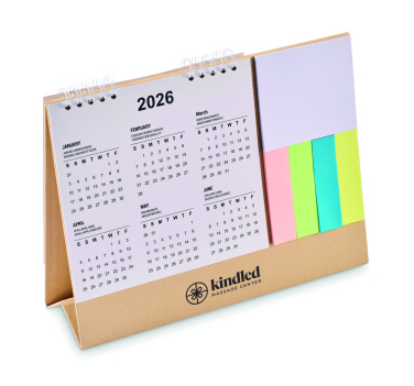 Logo trade promotional gifts picture of: Desk calendar with memo pad