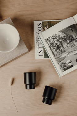 Logo trade promotional giveaway photo of: VINGA Nagano RCS  recycled SS mugs, set of 2