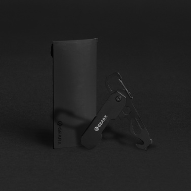 Logo trade business gifts image of: Gear X foldable EDC tool with carabiner and parcel cutter