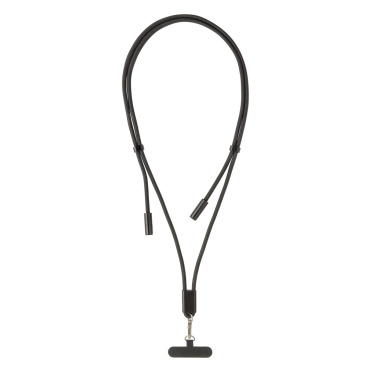 Logo trade corporate gifts picture of: LoopAmp RCS RPET adjustable phone cord with 60W cable