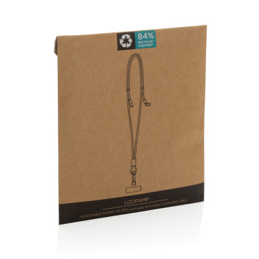 Logotrade promotional giveaway image of: LoopAmp RCS RPET adjustable phone cord with 60W cable