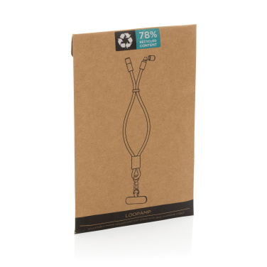 Logotrade promotional giveaways photo of: LoopAmp RCS RPET adjustable phone wrist strap 60W cable