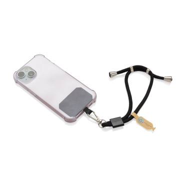 Logo trade corporate gift photo of: CarryLoop RCS recycled PET adjustable phone holder wristlet