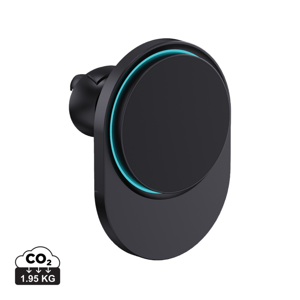 Logotrade promotional product picture of: PowerCruze RCS rplastic 15W magnetic charging car holder