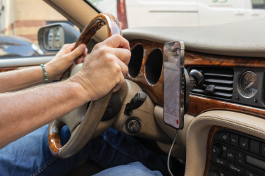 Logotrade corporate gift picture of: PowerCruze RCS rplastic 15W magnetic charging car holder