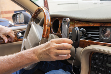 Logotrade promotional giveaway image of: PowerCruze RCS rplastic 15W magnetic charging car holder