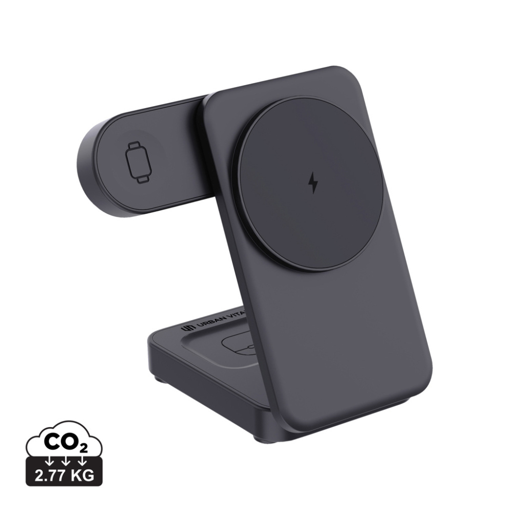 Logotrade promotional items photo of: Urban Vitamin Arcadia RCS rplastic 15W 3in1 magnetic charger