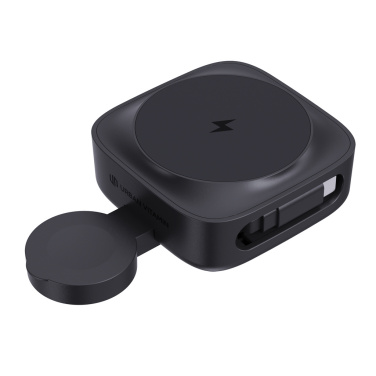 Logo trade promotional gift photo of: Urban Vitamin Goleta 2-in-1 15W magnetic wireless charger