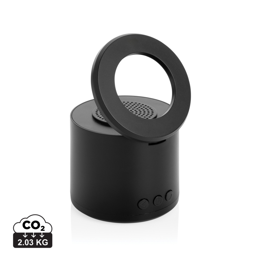 Logo trade advertising product photo of: Magpulse RCS recycled plastic 3W speaker w/magnetic holder