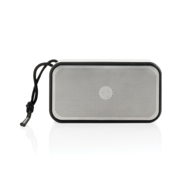 Logo trade promotional products image of: Swiss Peak RCS recycled aluminium 10W bass speaker