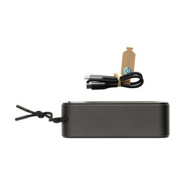 Logotrade promotional item image of: Swiss Peak RCS recycled aluminium 10W bass speaker