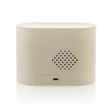 Logo trade promotional giveaways image of: LumaRise RCS reycled plastic white noise alarm clock