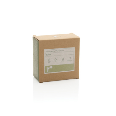 Logo trade promotional merchandise photo of: Revix RCS recycled plastic massage gun