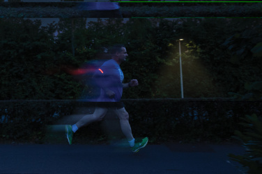 Logo trade promotional merchandise picture of: Lumi Sprint RCS rplastic LED re-chargeable running light