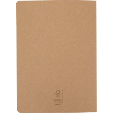 Logo trade corporate gifts picture of: Slyk A5 kraft cahier notebook with dotted pages