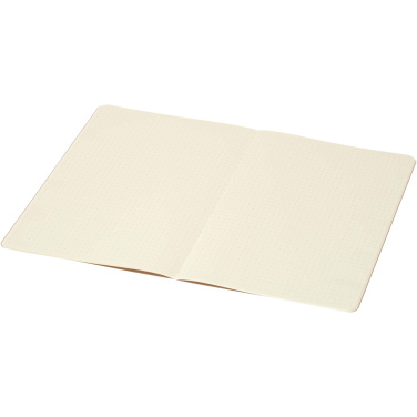 Logo trade promotional gifts image of: Slyk A5 kraft cahier notebook with dotted pages