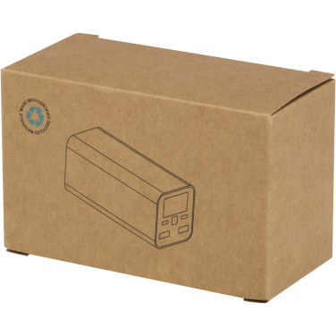 Logo trade promotional items image of: Acamar 20.000 mAh 70W recycled aluminium laptop power bank