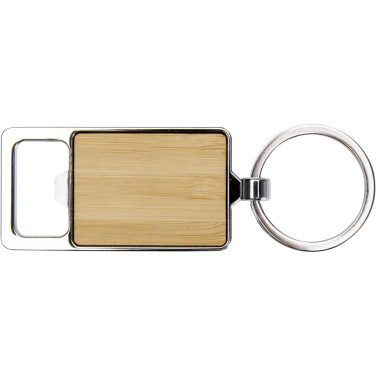 Logo trade corporate gift photo of: Snapper bamboo keychain with bottle opener