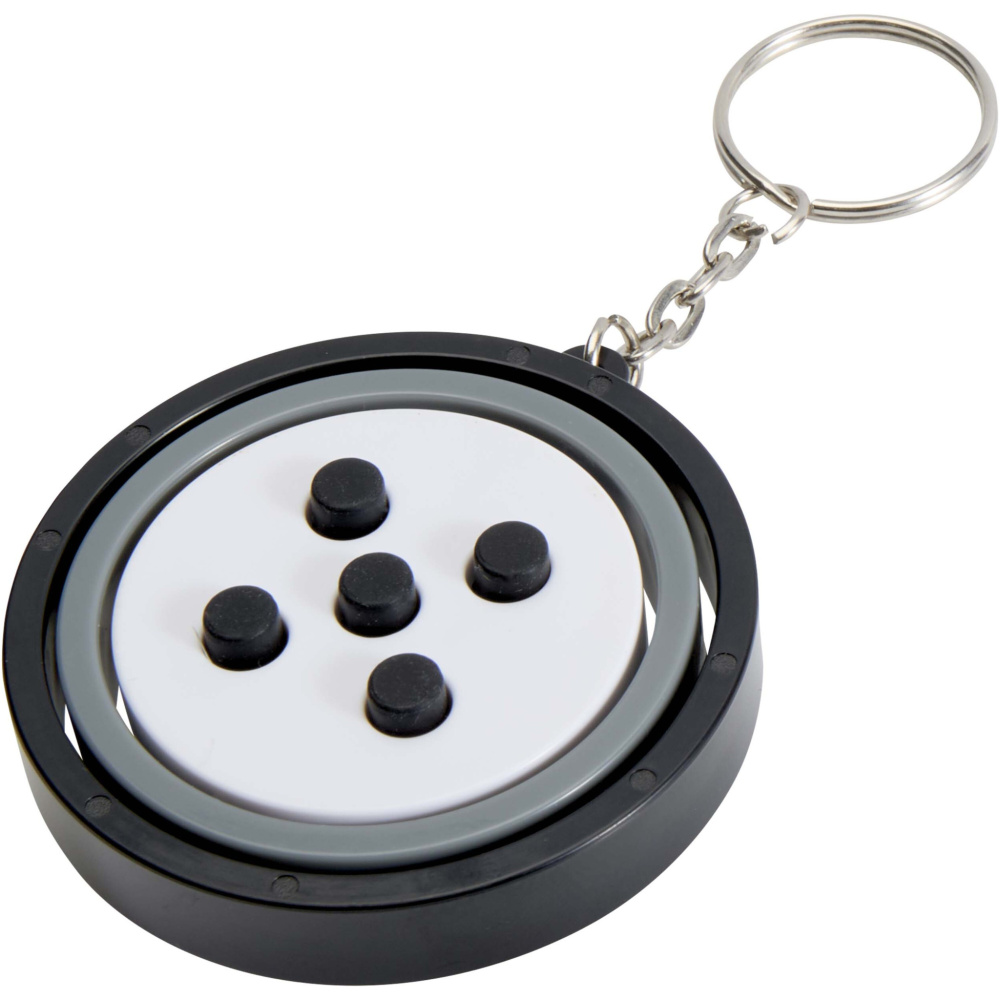 Logo trade corporate gifts picture of: Spinx recycled plastic gyroscope fidget keychain