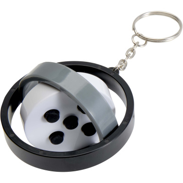 Logotrade business gift image of: Spinx recycled plastic gyroscope fidget keychain