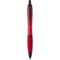 Nash recycled plastic ballpoint pen with black trims (black ink), Red