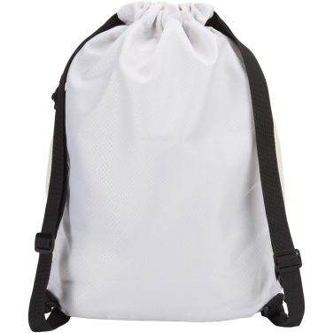 Logotrade corporate gift image of: Nomad GRS recycled sports drawstring bag with bottom compartment 18L