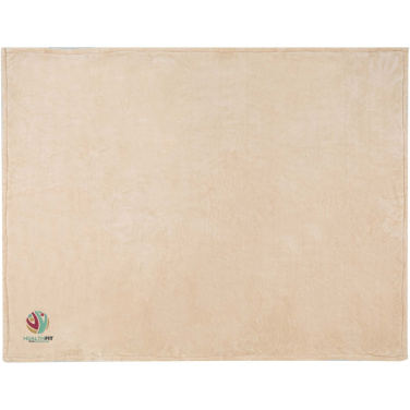 Logo trade promotional giveaways image of: Ashen GRS recycled sherpa blanket