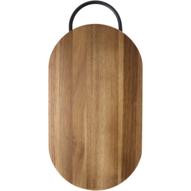 Logo trade promotional gifts picture of: Prestige acacia wood chopping board with bread knife