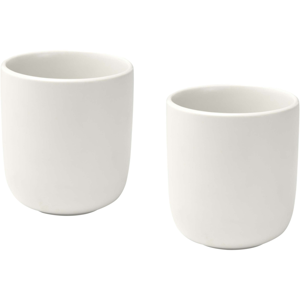 Logotrade promotional item picture of: Male 200 ml ceramic cups - set of 2