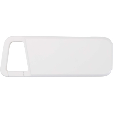 Logo trade promotional product photo of: Alkes 5000 mAh 12W recycled plastic water resistant power bank with carabiner