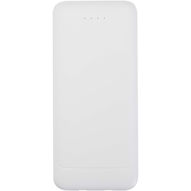 Logo trade promotional gifts picture of: Adhil 10.000 mAh 10W recycled plastic power bank with 2 built-in cables