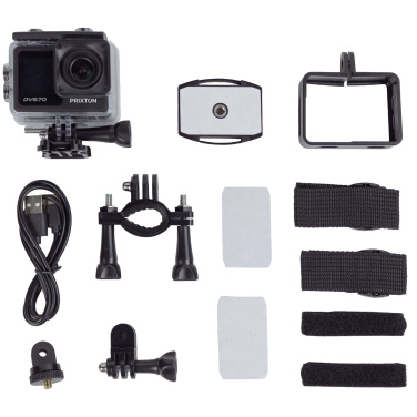 Logo trade promotional items picture of: Prixton DV670 4K dual screen action camera