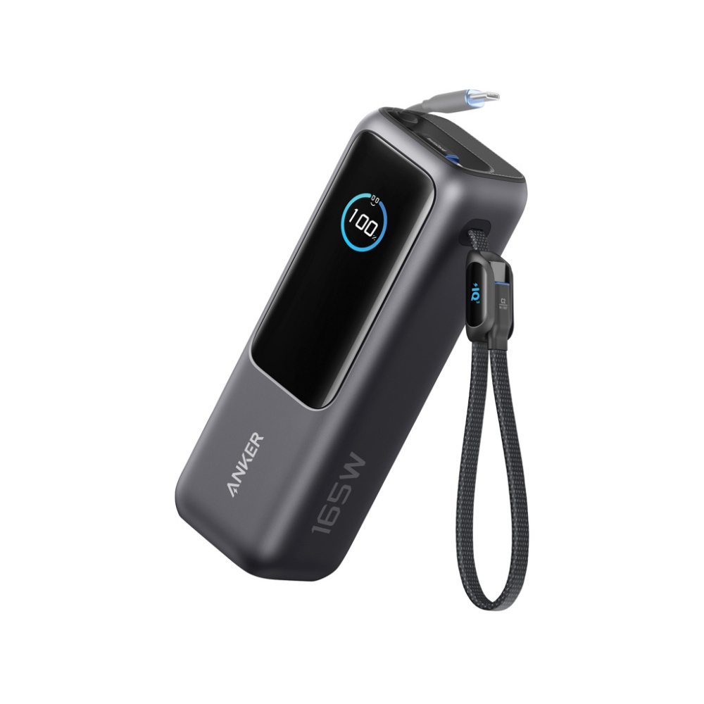 Logo trade promotional product photo of: Anker Power Bank 25.000 mah 165W, Built-in retractable cable